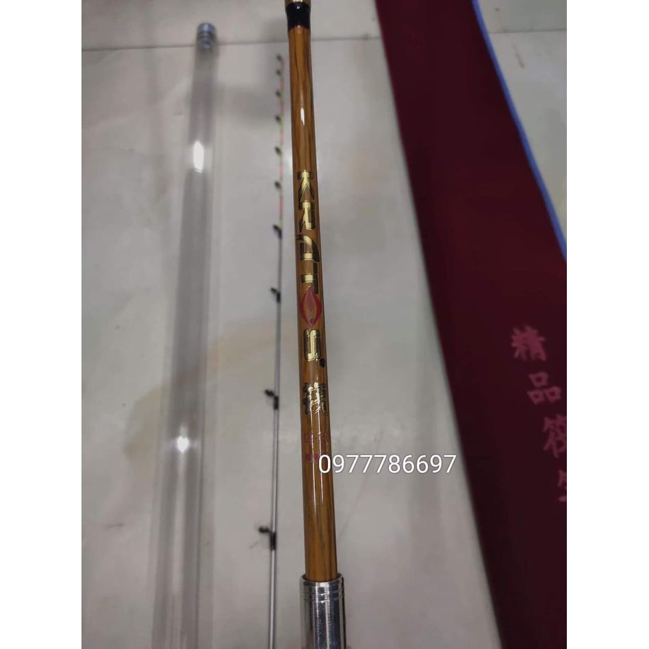 cần ikada câu tôm cán gỗ cực đẹp dài 1.5m