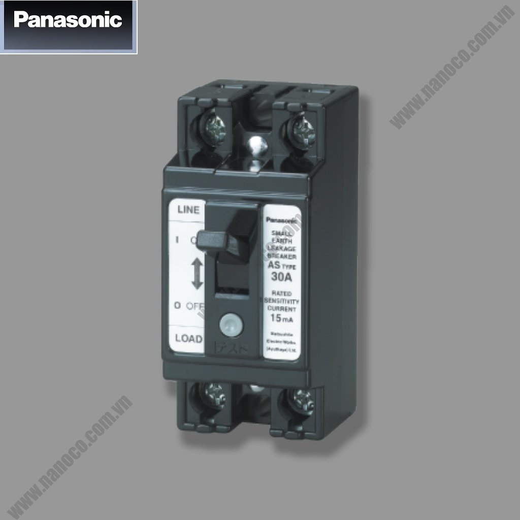 [HCM]PANASONIC - Bộ ngắt mạch an toàn Panasonic - BJS3020NA2 (30A - Dòng ngắt rò 15mA)