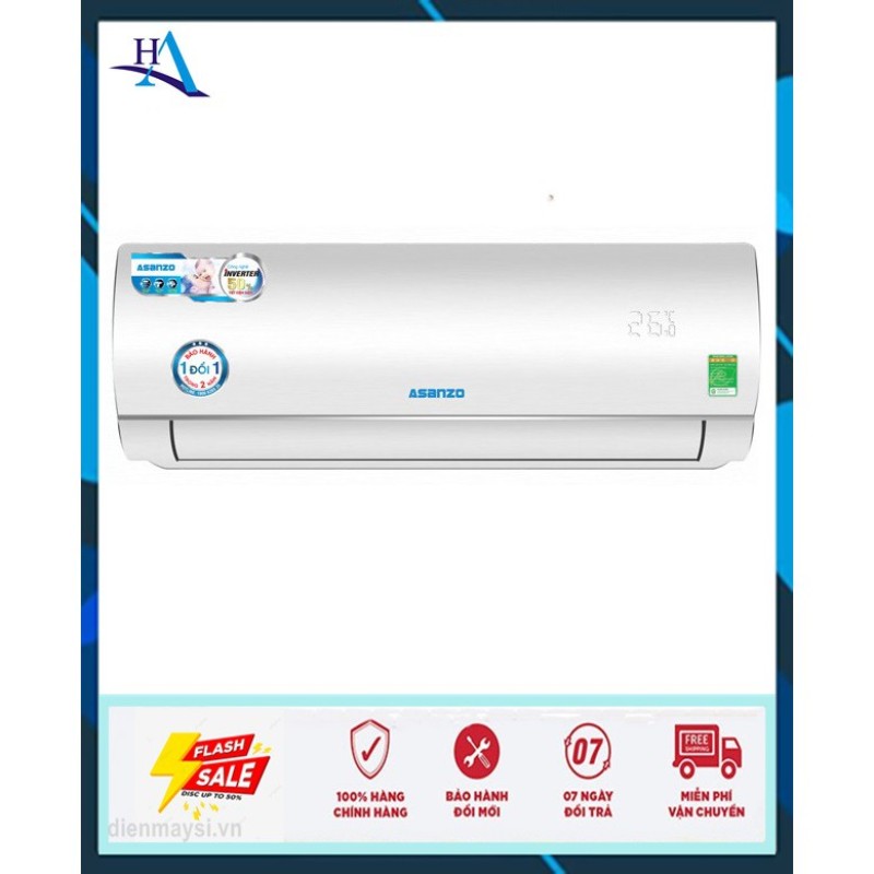 Bảng giá Máy lạnh Asanzo Inverter 1.0 HP K09N66 (Miễn phí giao tại HCM-ngoài tỉnh liên hệ shop)