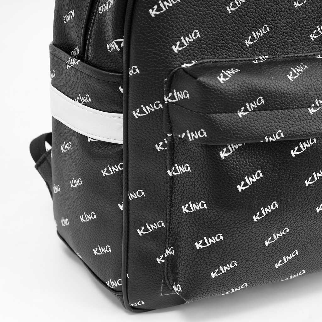 [FREESHIP MAX] Balo Da Backpack Unisex Chống Nước Balo Backpack King 2-Màu Đen