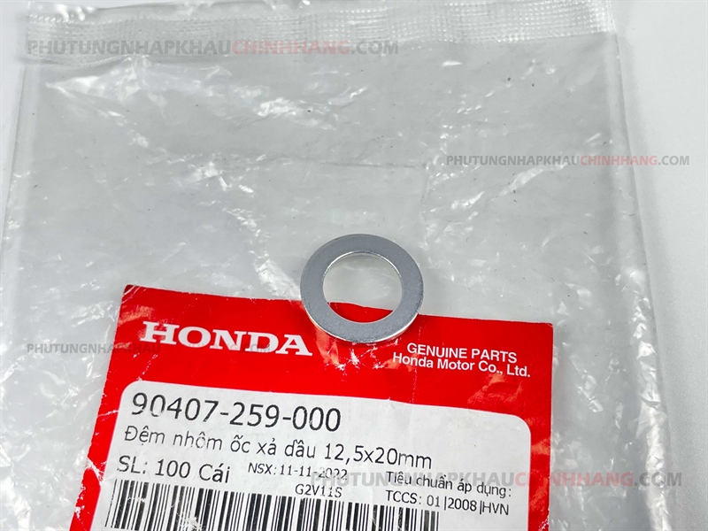 Lông đền ốc xả nhớt Honda 12mm