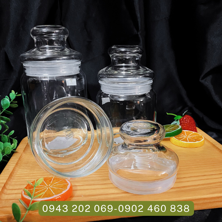 Hũm lọ thủy tinh có nắp