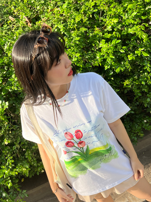 AITHER STUDIO ÁO thun Tulip tee cao cấp unisex form rộng