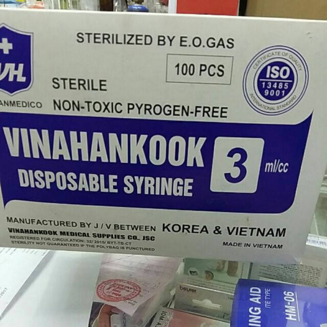 Bơm tiêm vinahankook - bơm 50ml bơm ăn