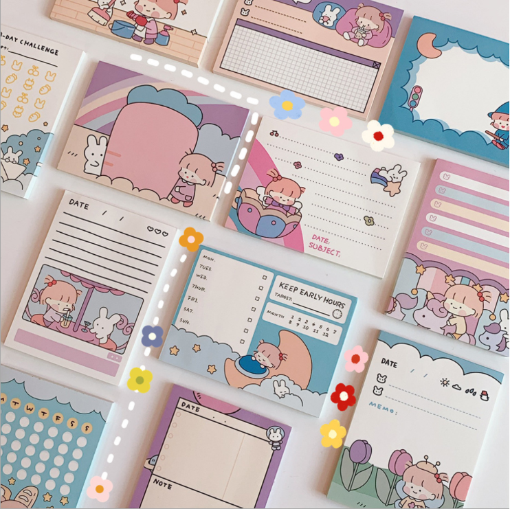 [Có sẵn] Giấy note - sticky note màu pastel xinh xắn