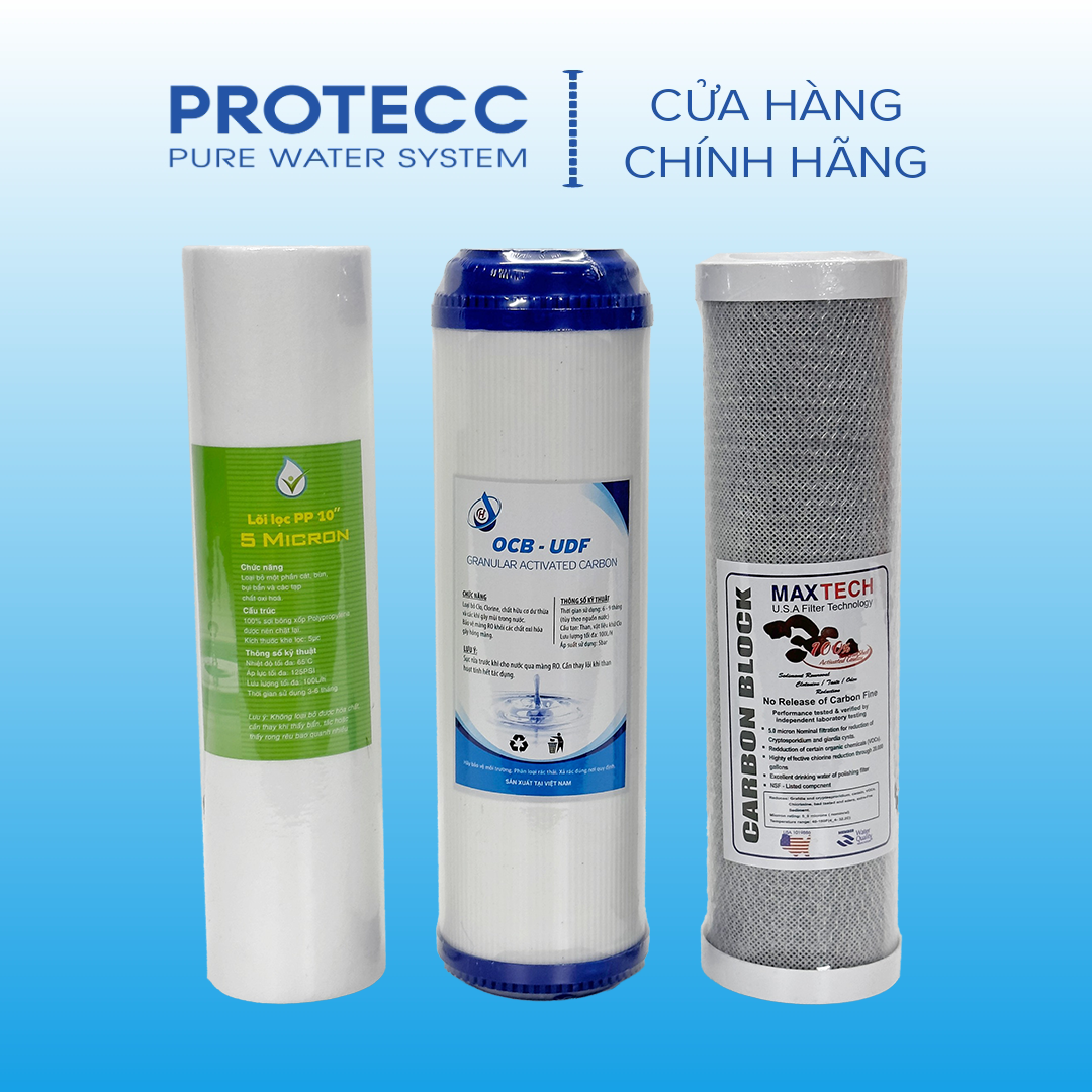 Bộ 3 lõi lọc thô 1,2,3 10 inch loại tốt