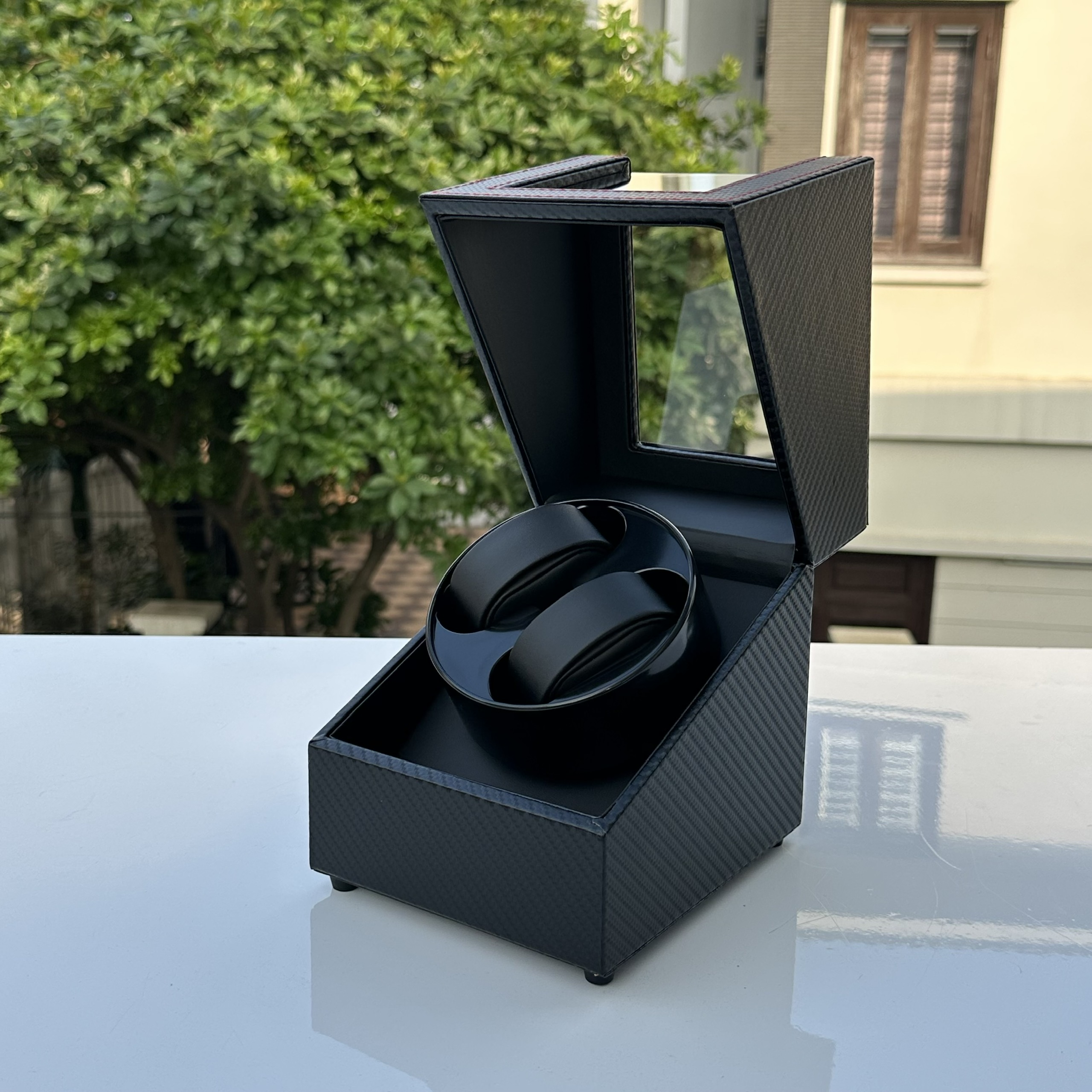 Hộp xoay 2 đồng hồ lên cót đồng hồ cơ Automatic