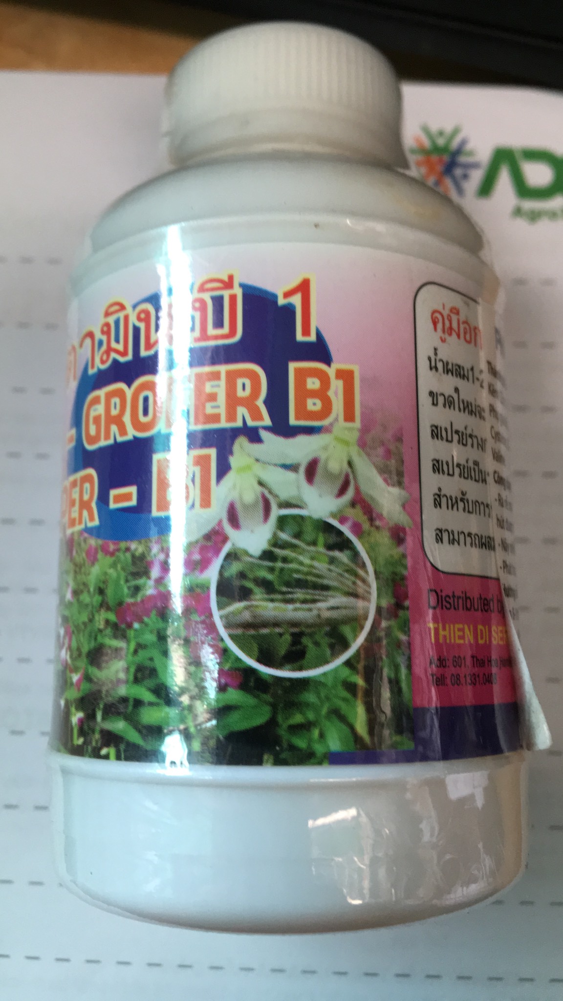 Phân bón lá vitamin b1 grofer 100ml thái lan kích ra rễ, đâm chồi, dưỡng cây cho hoa lan, cây kiểng, bonsai