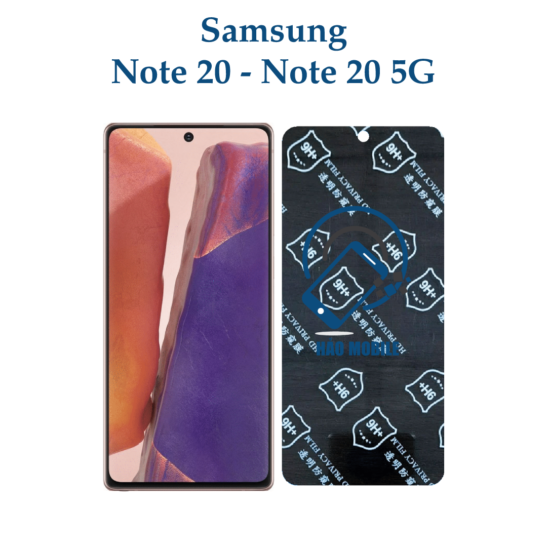 Dán chống nhìn trộm samsung note 20, note 20 5g - dán cường lực dẻo nano 9h+