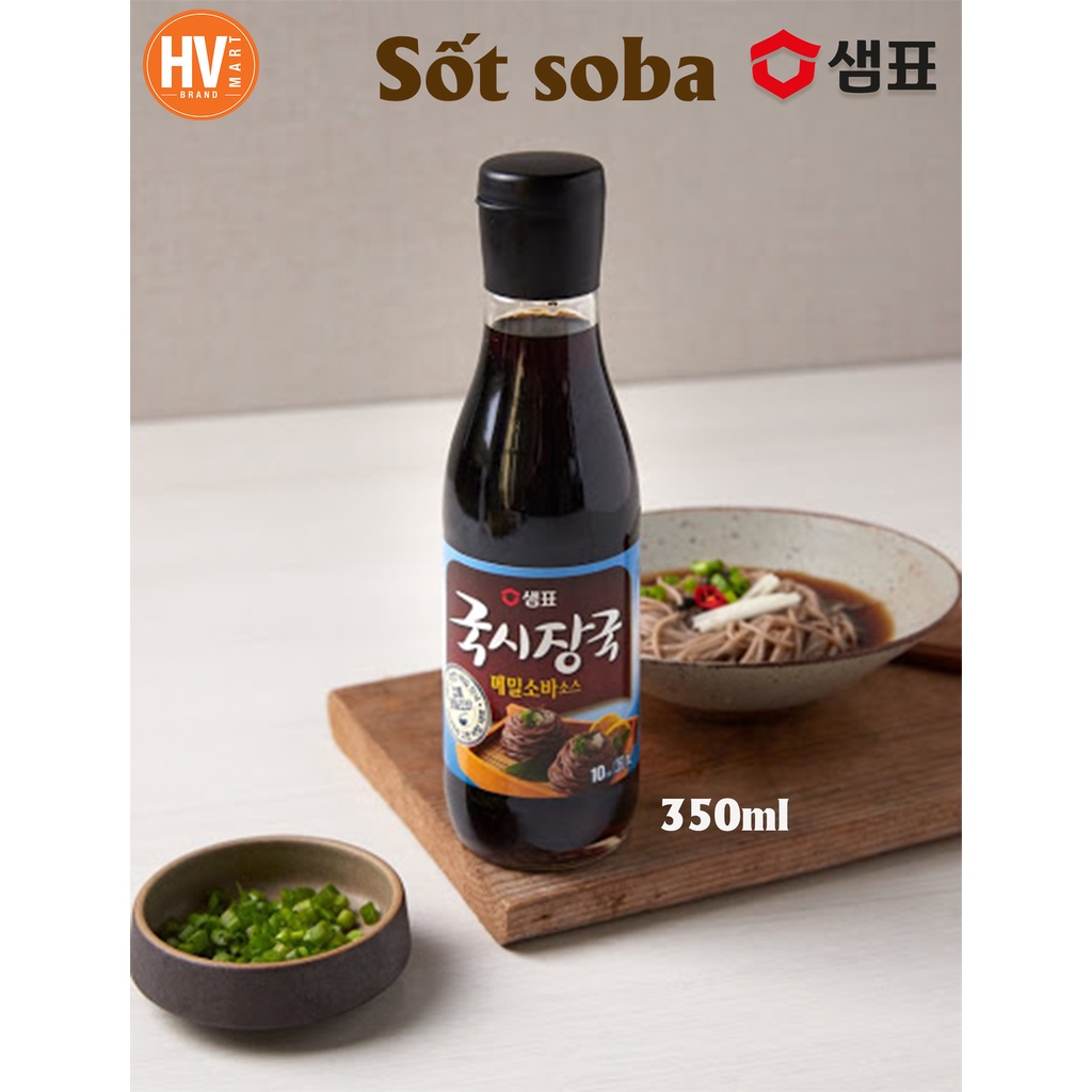 [Hàng Chuẩn] Nước Sốt Mỳ Lúa Mạch Soba Sempio Hàn Quốc 350ml