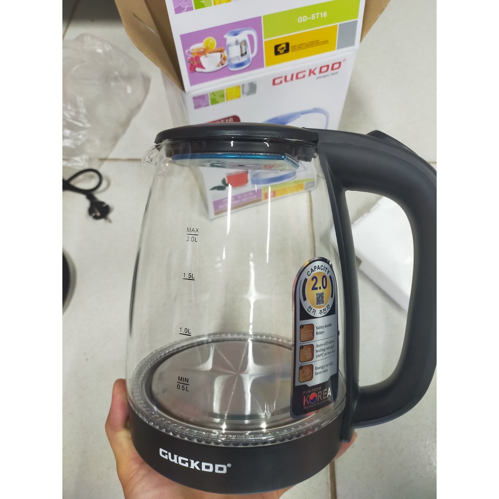 BÌNH ĐUN SIÊU TỐC CUCKOO GD-ST16 ( 2 LÍT ) TRONG SUỐT