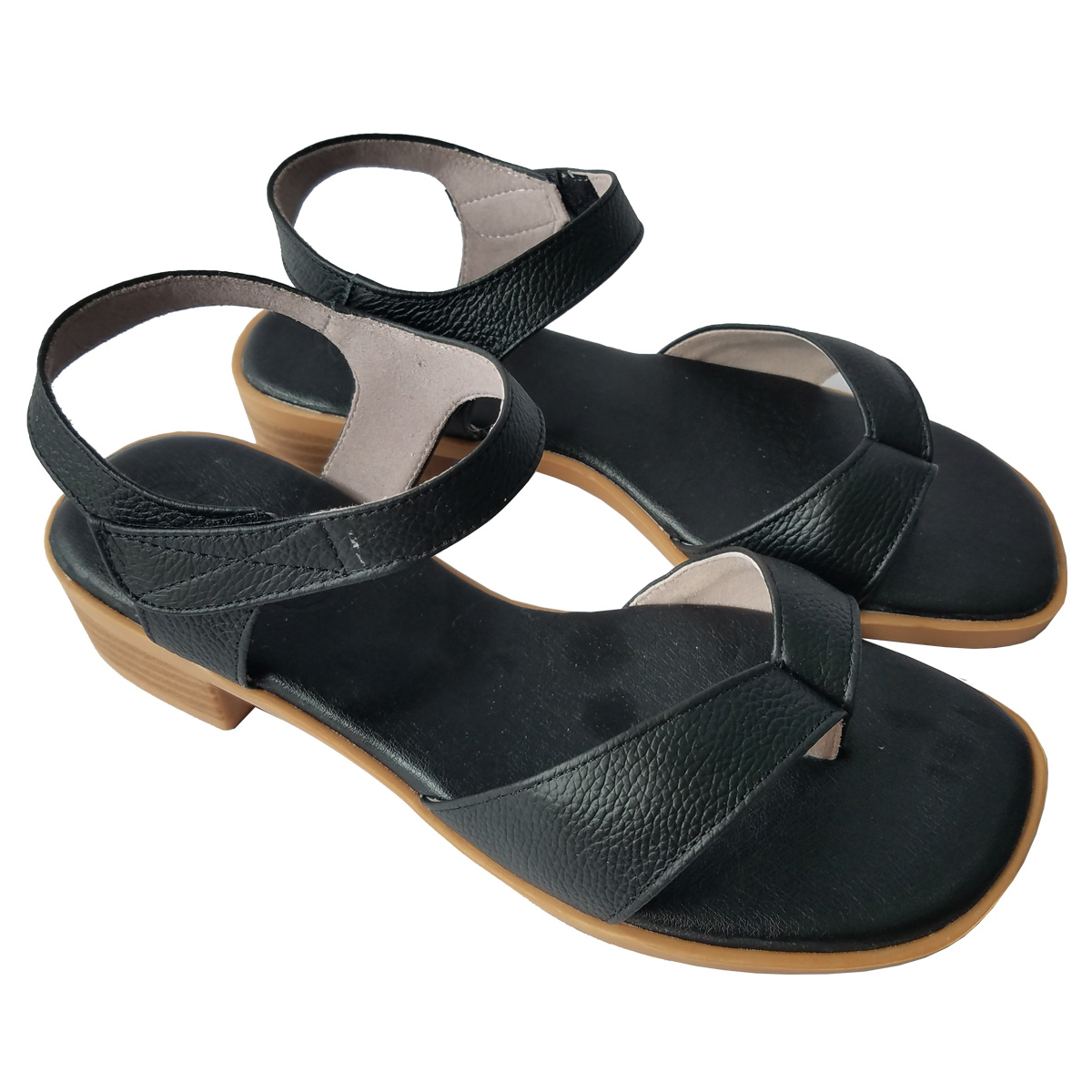 Giày Sandal Cao Gót Nữ BIGBEN Da Bò Thật Cao 3 Phân CG149