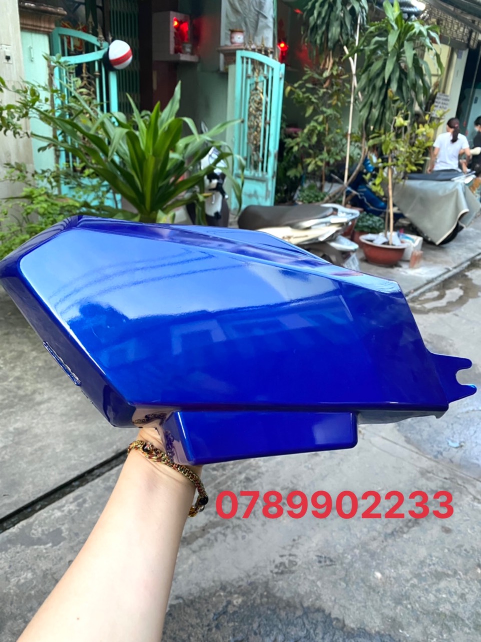 DÀN ÁO XE DREAM MÀU XANH DƯƠNG CÓ ĐÈN ĐẶC BIỆT