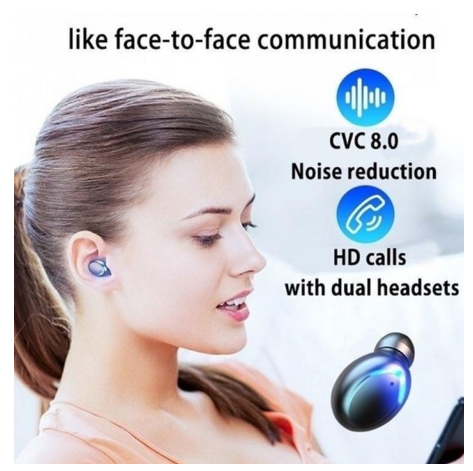 Tai nghe Bluetooth 5.0 Tai nghe không dây F9 PRO - Bản Quốc Tế 2020 Nút Cảm Ứng Chống Nước - Pin Sạc 2000mah