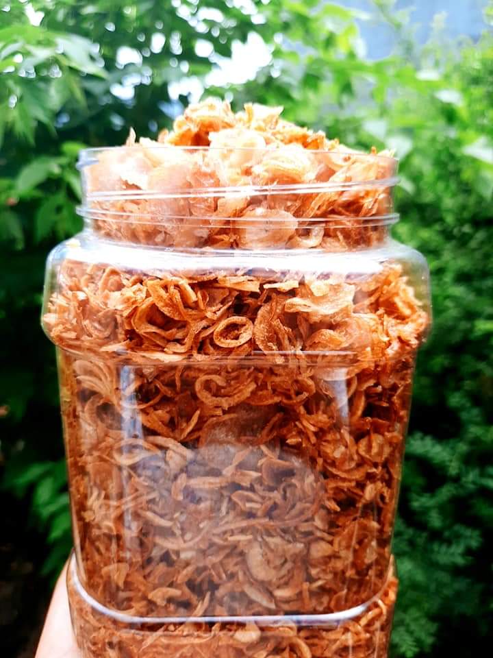 Hành phi giòn thơm nhà làm từ hành tím 500gram