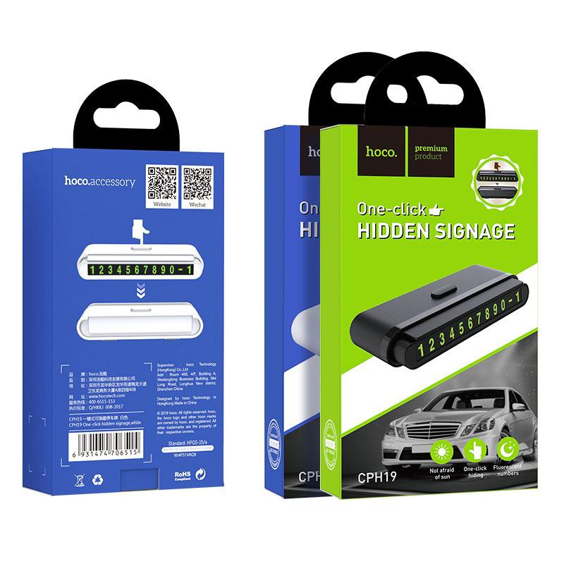 Biển báo số điện thoại trên ô tô hoco cph19