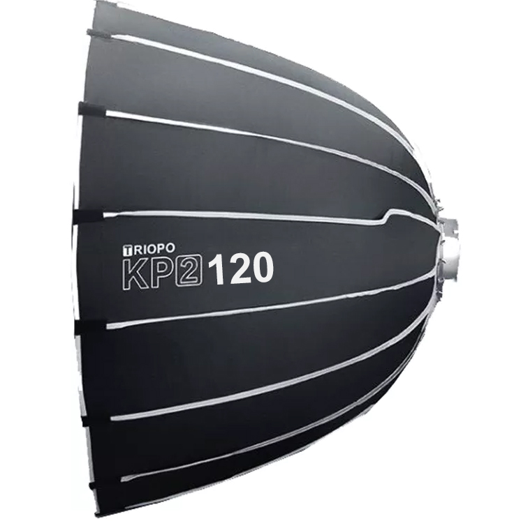 Softbox Parabolic Triopo KP-2 120cm ngàm Bowens kèm lưới tổ ong