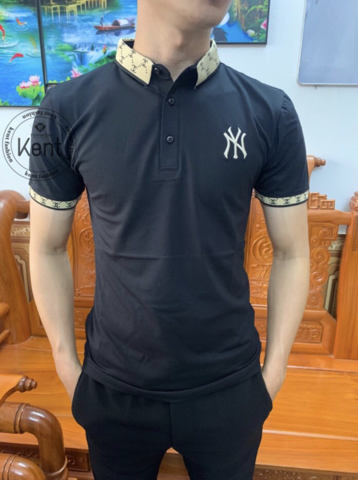 Áo Polo Nam Có Cổ Thêu Logo N-Y Cao Cấp ( Hàng Loại 1 )