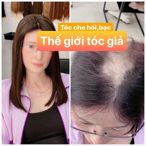 [HCM]TÓC GIẢ CHE HÓI/ PHỦ BẠC