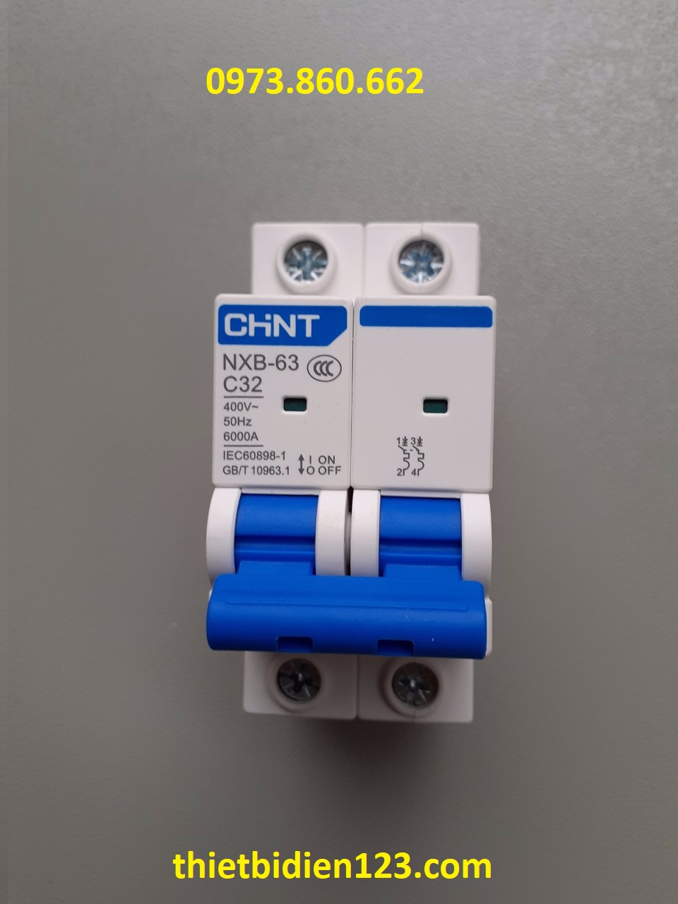 Aptomat CHINT NXB 1P/2P 16A~63A