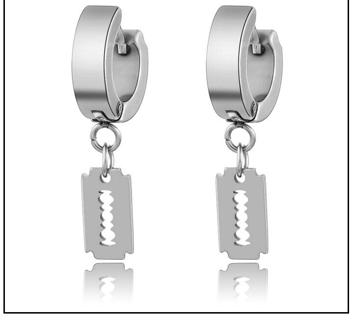 [HCM]Bông tai titan inox dao lam Bt194 giá 1 đôi (g)