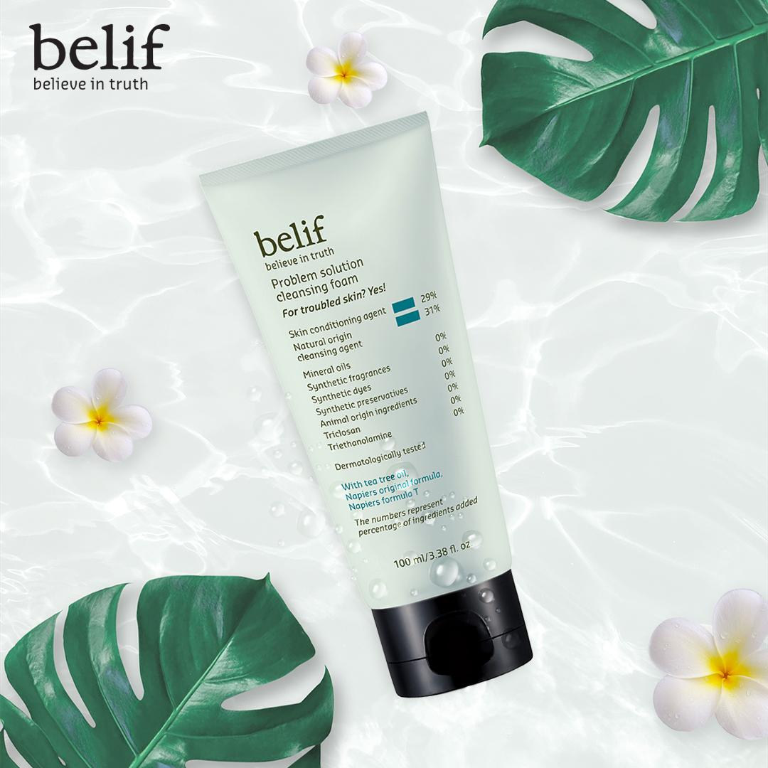 Sửa rửa mặt ngăn ngừa mụn Belif Problem Solution Cleansing Foam 100 ml