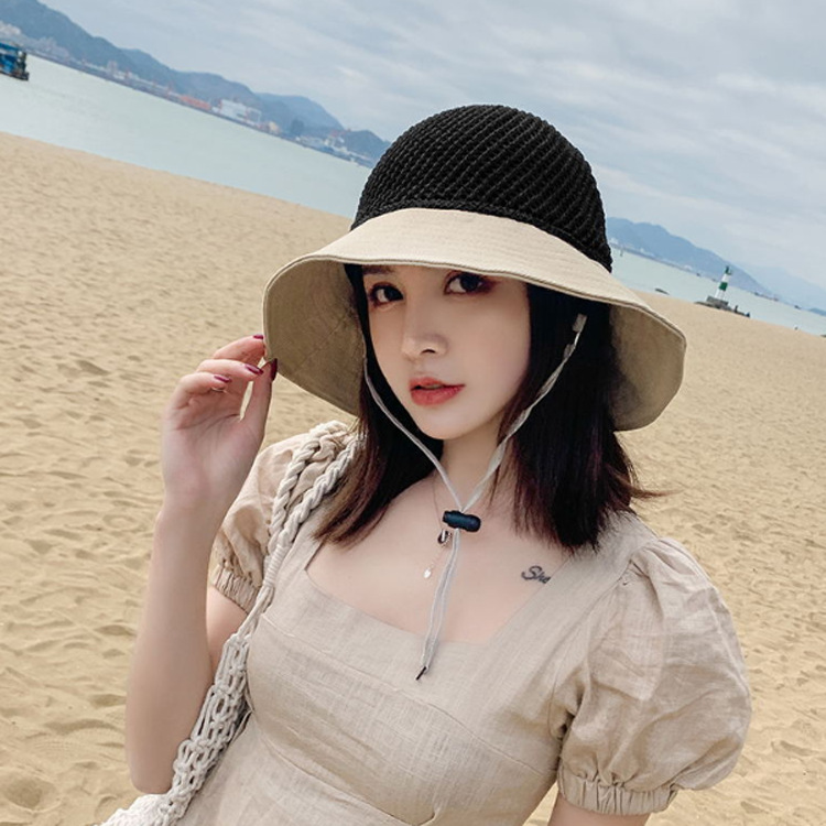 Nón Vành Rộng Style Cói Phối Nơ Cực Xinh - 100style