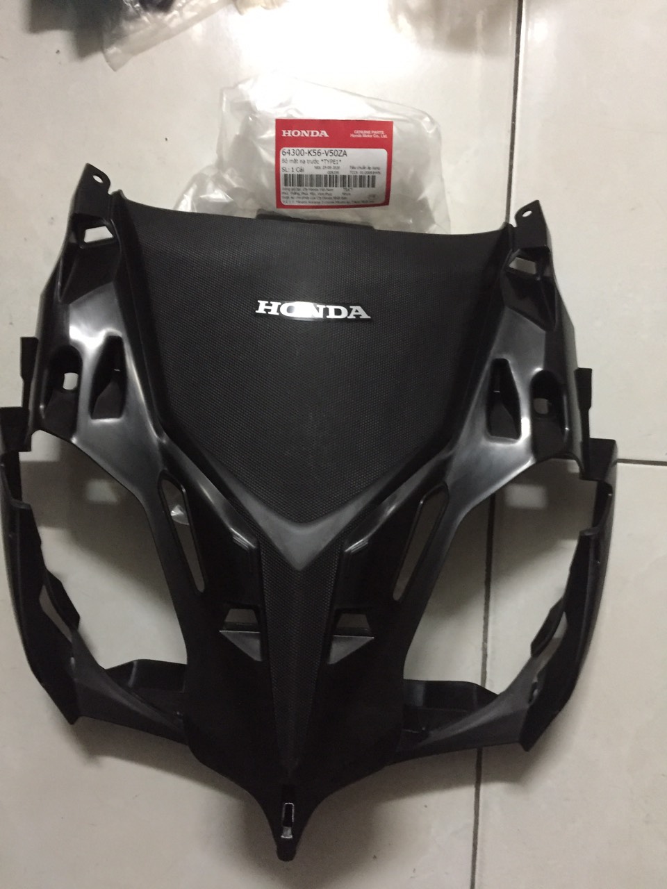 Nhựa nhám mặt nạ trước honda winner x v2 zin hãng