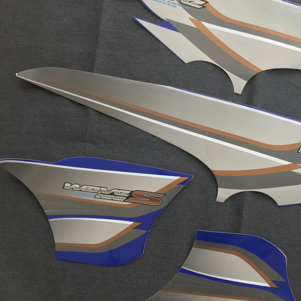 [HCM]Bộ tem dán xe máy WAVE S 100CC 3 lớp xịn full (MÀU XANH DƯƠNG)