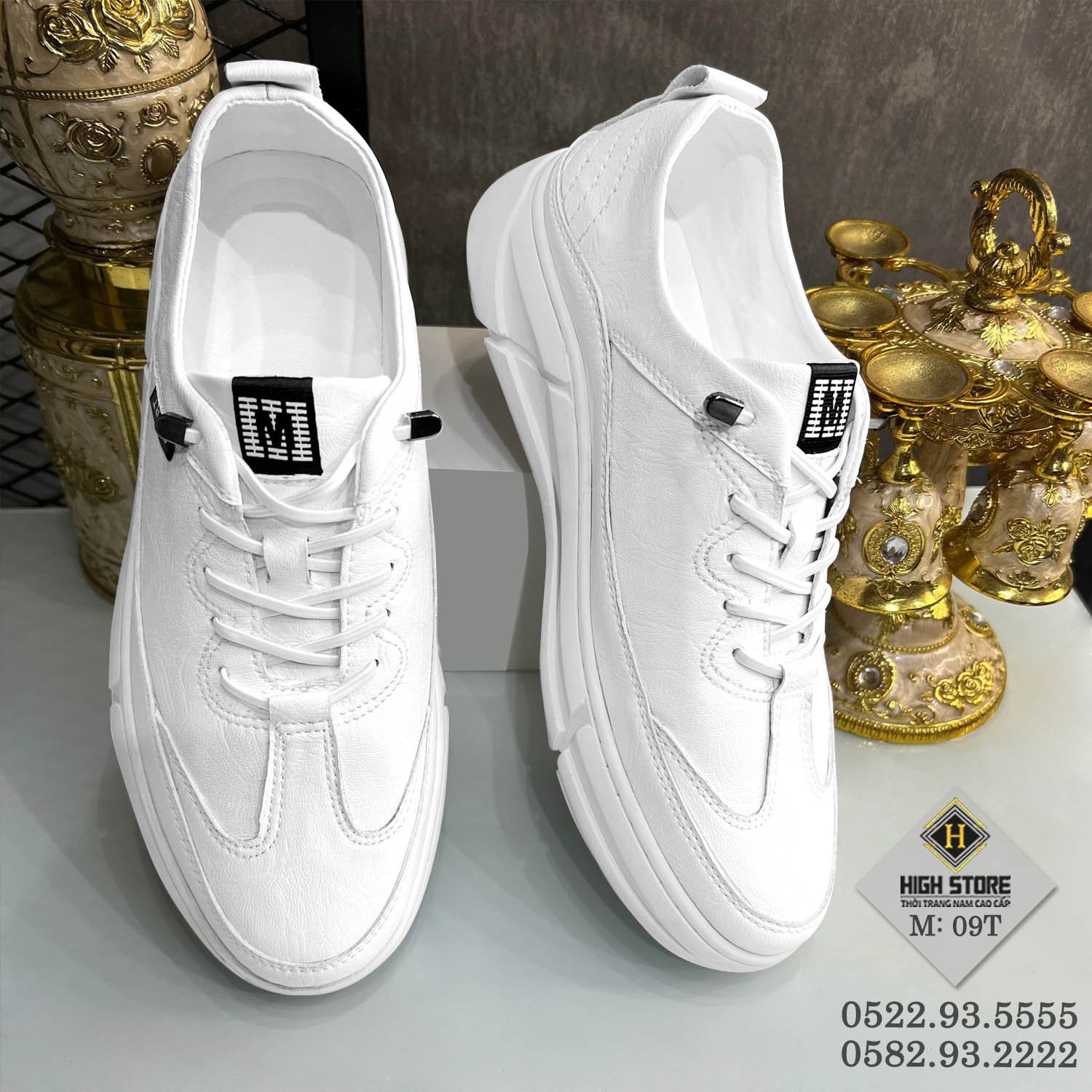 Giầy Nam Da Pu Đế Bệt Size Từ 38 Đến 44 M09