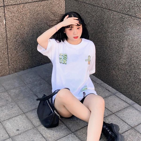 Áo thun TSUN Cactus Tee - White unisex nam nữ