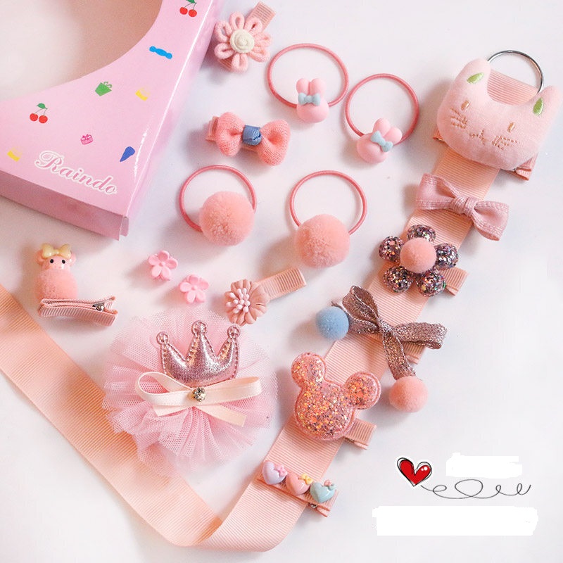 [HCM]Hộp Kẹp Tóc Nơ Cho Bé Dễ Thương KTTE-02.