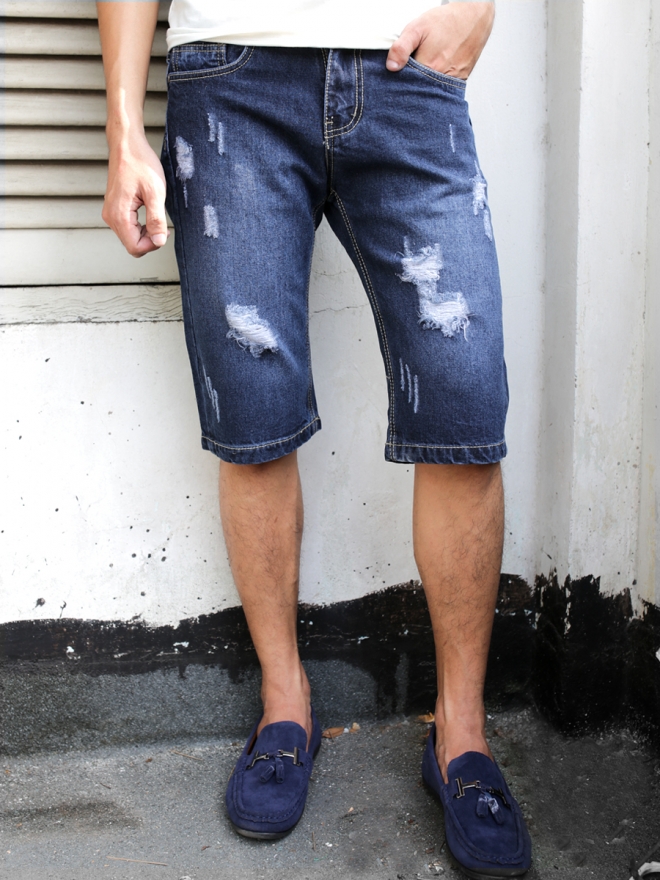 Quần Short Jean Nam