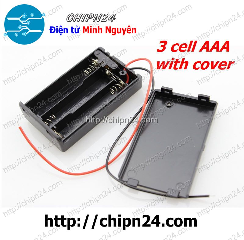 Hộp đế pin 3 viên aaa