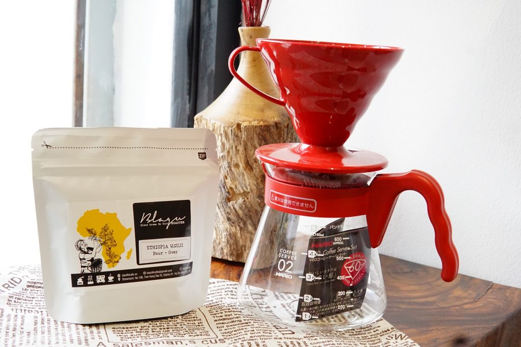 CÀ PHÊ BLAGU HẠT ĐÃ RANG, ETHIOPIA W.GUJI, LIGHT-MEDIUM ROAST, 100G