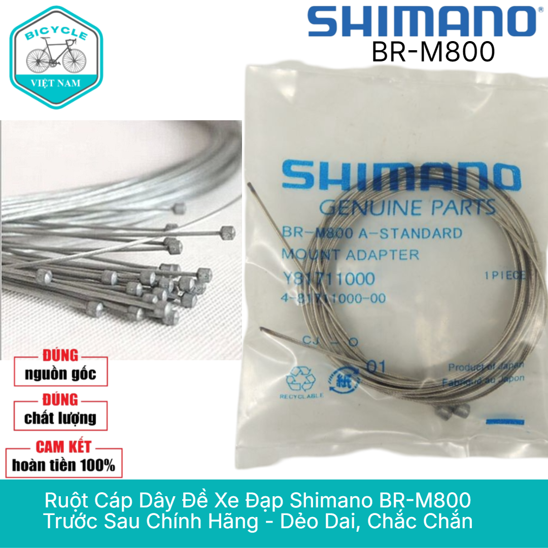 Ruột Cáp Dây Đề Xe Đạp Shimano BR-M800 Trước Sau Chính Hãng - Dẻo Dai, Chắc Chắn