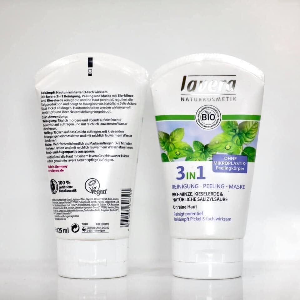Sữa rửa mặt lavera bio 3in1 - sản phẩm 100% thiên nhiên