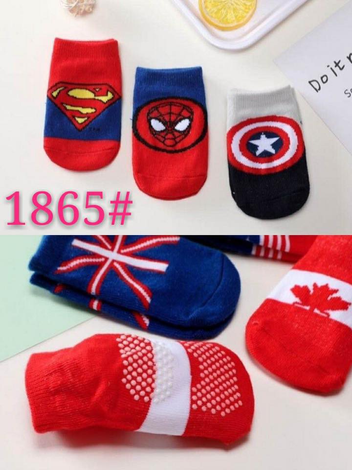 Combo 3 đôi tất hình siêu nhân cho bé
