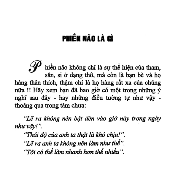 Đừng Coi Thường Phiền Não
