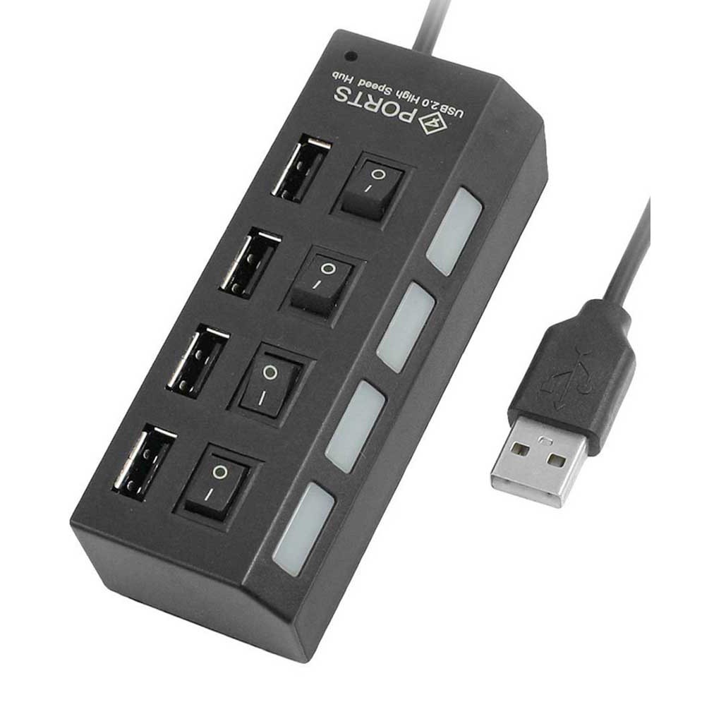 [HCM]Thiết bị chia cổng USB 4 cổng có công tắc