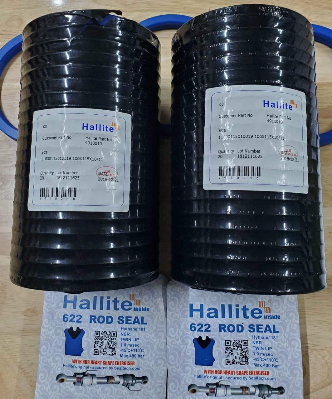PHỐT ( PHỚT) THỦY LỰC HIỆU  HALLITE  - PHỐT 2 MÔI