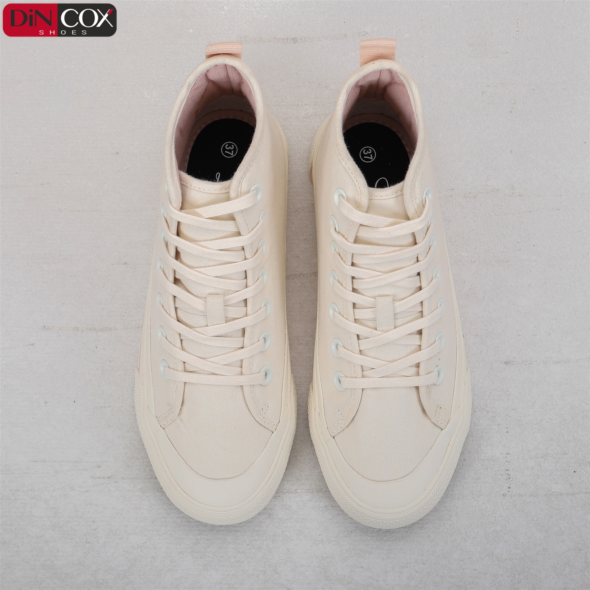 Giày Sneakers Nữ DinCox White D09