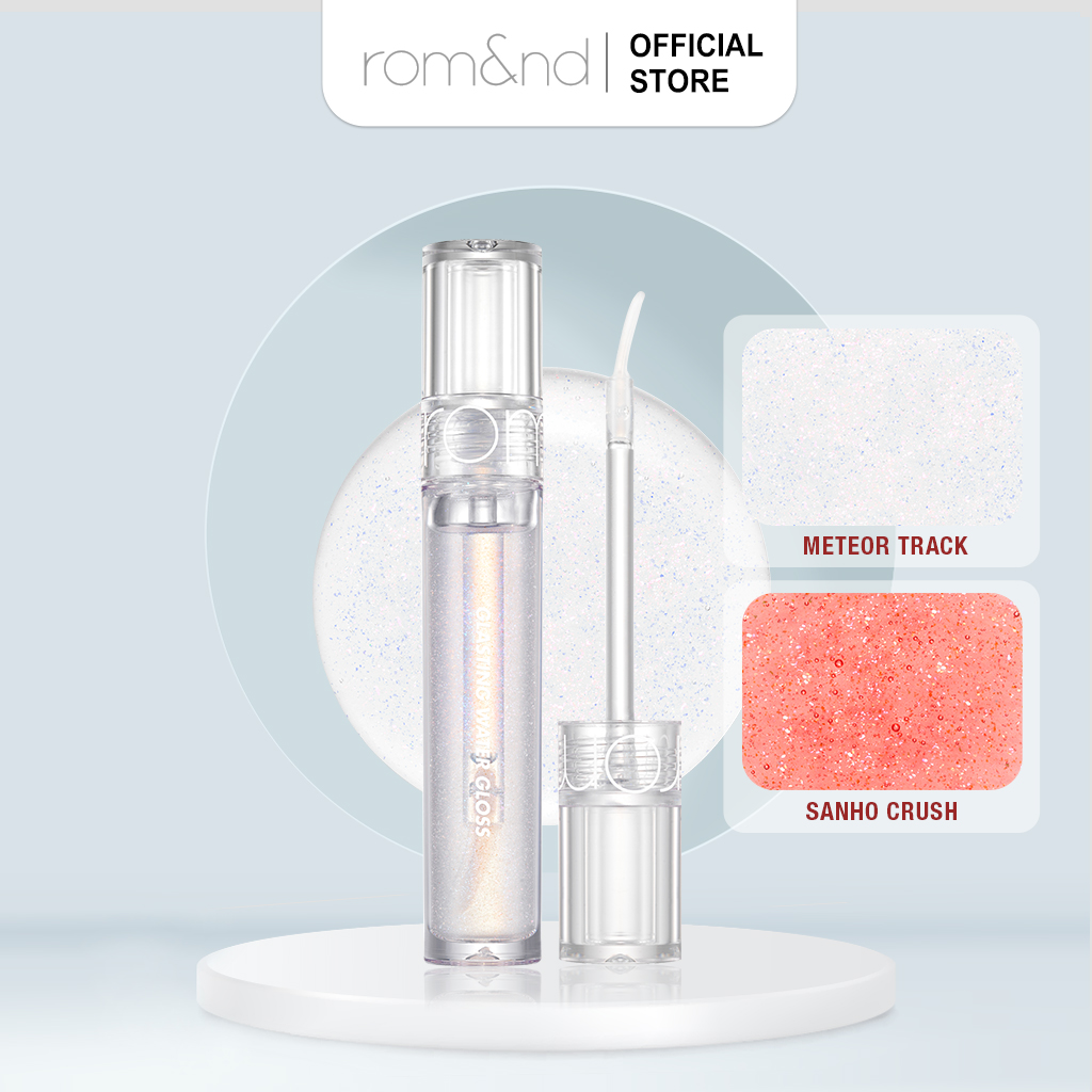 [Son Tint] Bóng Cho Đôi Môi Căng Mọng, Mịn Mượt Romand Glasting Water Gloss 4.5g