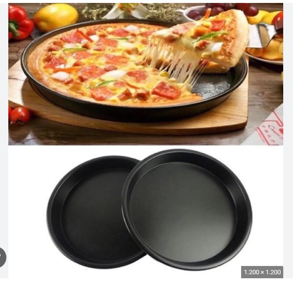 Khay Pizza đen 18cm - 24cm