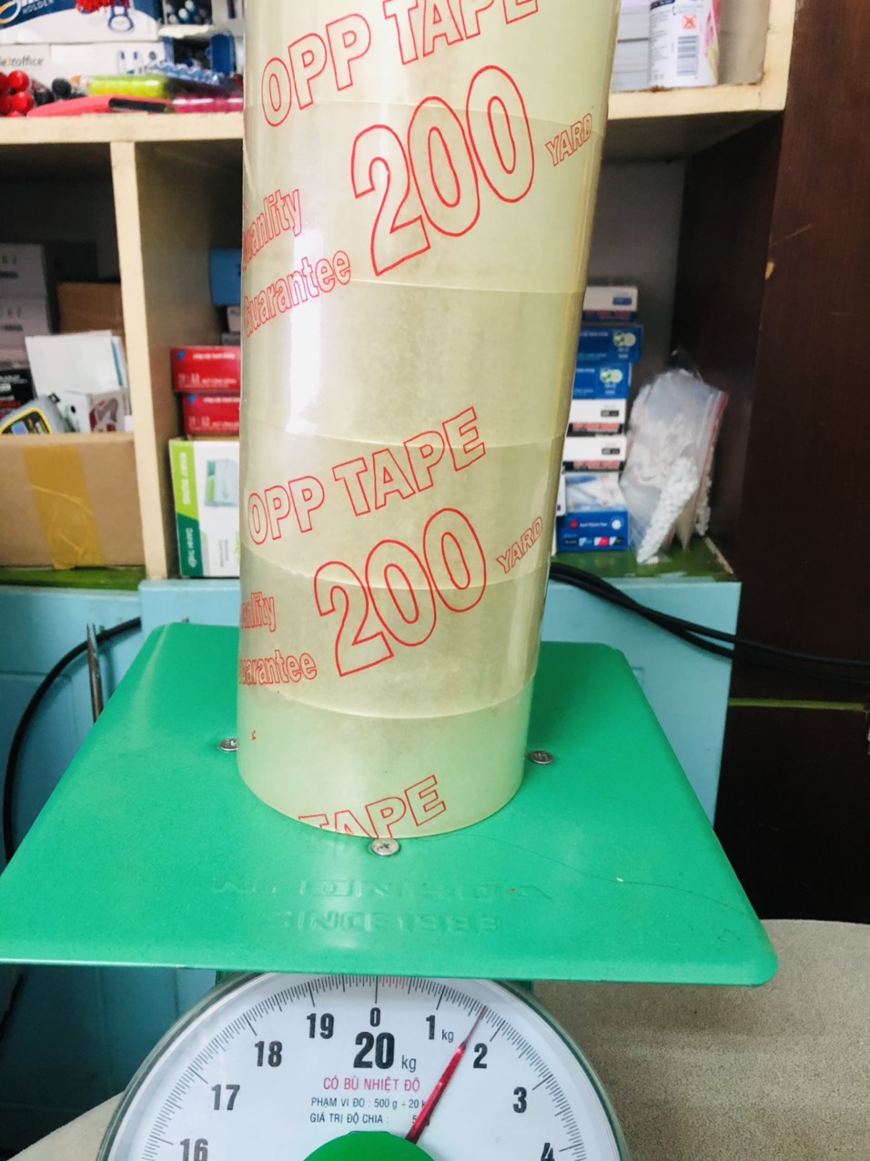 Combo 6 cuộn băng keo 200 yard 1kg6