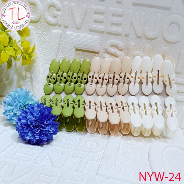 Vỉ Kẹp Quần Áo Hình Củ Lạc vỉ 20 chiếc