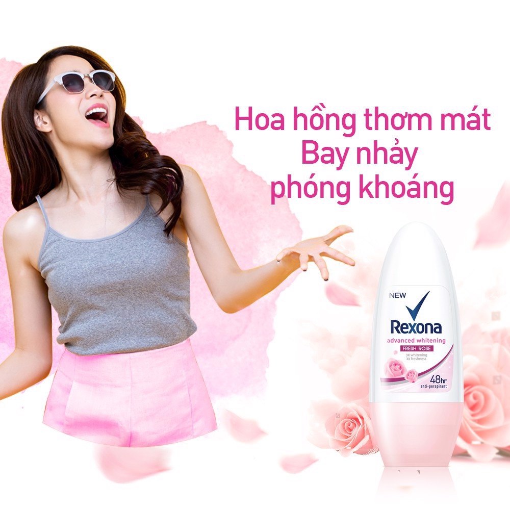 Lăn Khử Mùi Nữ Rexona Ngăn Mùi Đến 48H 50ml