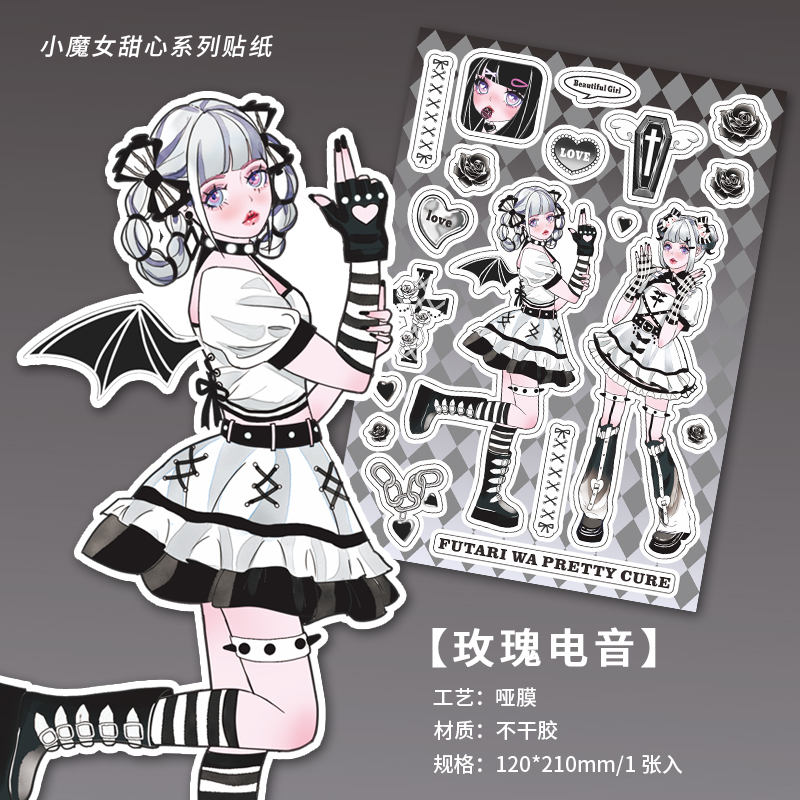 Sticker Cute Con gái Hàn Quốc Cool Nhãn dán Trang trí sổ tay DIY Trang trí Dễ thương