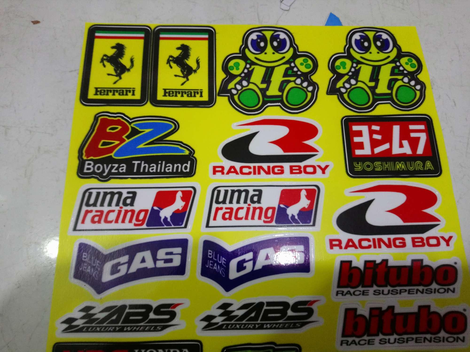 tem tấm logo dán xe máy trọn bộ 18x25cm
