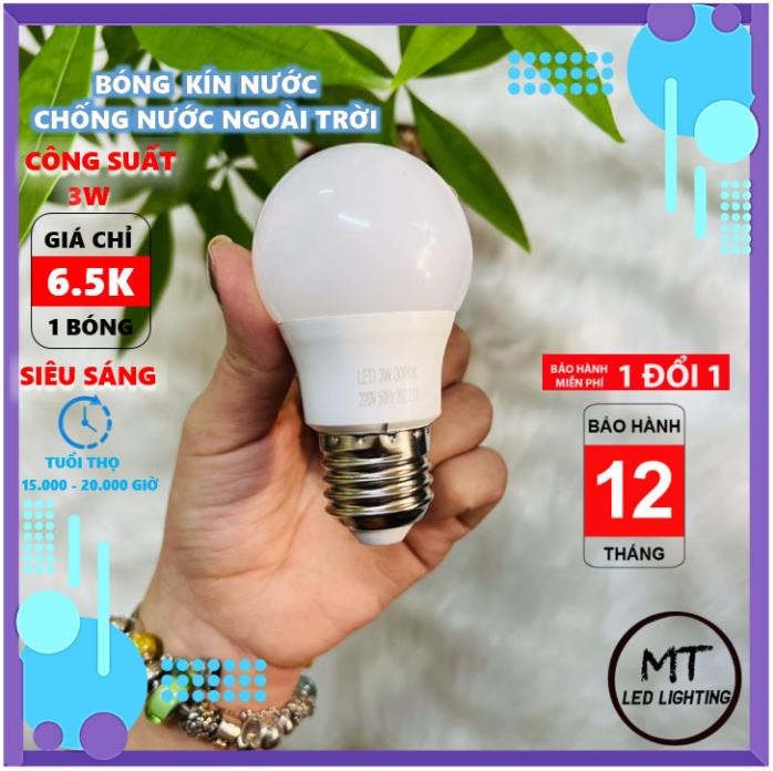 Bóng đèn LED BULB kín nước 3w đến 12w